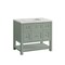 James Martin Vanities Breckenridge 36in Single Vanity, Smokey Celadon w/ 3 CM Eternal Jasmine Pearl Top 330-V36-SC-3EJP - alternate 3
